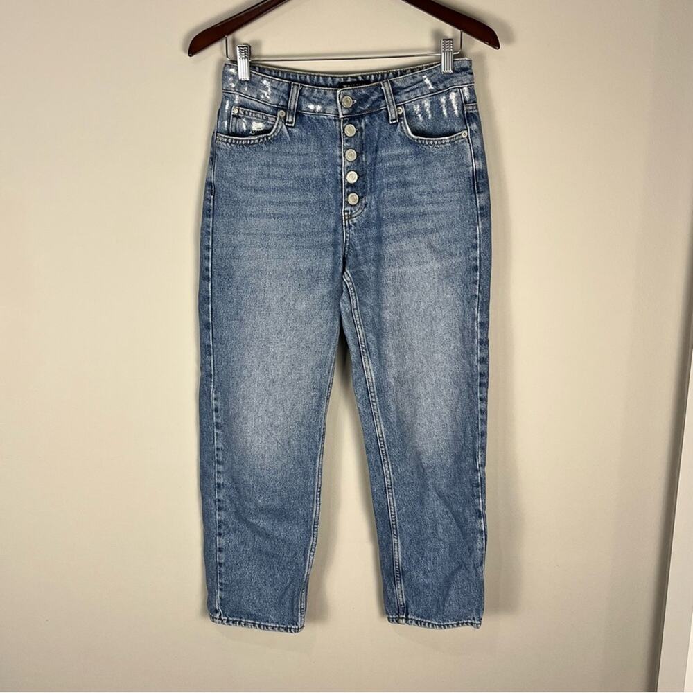 Whistles Straight Leg High Rise Jeans Distressed Classic Y2K Style Women’s 26